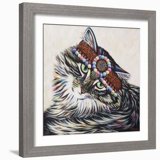 Hippie Cat I-Carolee Vitaletti-Framed Art Print