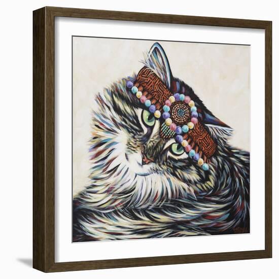 Hippie Cat I-Carolee Vitaletti-Framed Art Print