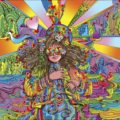 'Hippie Chick Swril Glasses' Giclee Print - Howie Green | Art.com