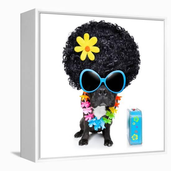 Hippie Dog-Javier Brosch-Framed Premier Image Canvas