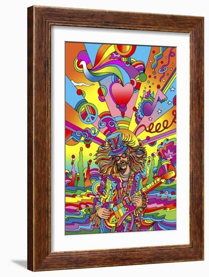 Hippie Musician 3-Howie Green-Framed Giclee Print