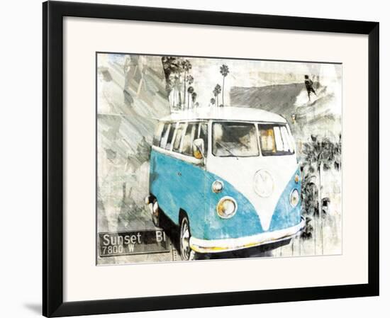 Hippie Van-Bresso Sola-Framed Art Print