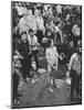 Hippies at Woodstock Music Festival-null-Mounted Photographic Print