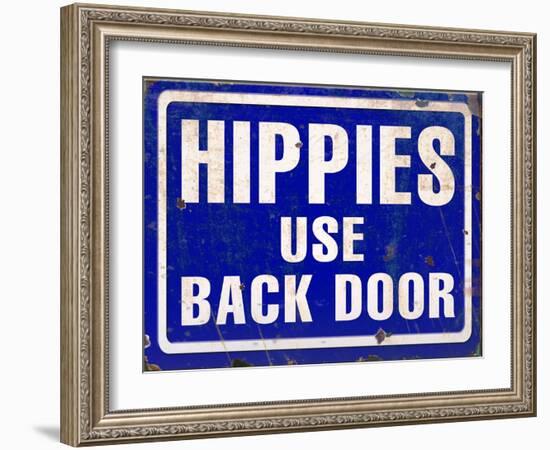 Hippies Back Door-Retroplanet-Framed Giclee Print