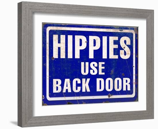 Hippies Back Door-Retroplanet-Framed Giclee Print