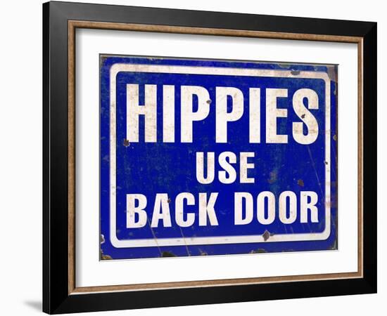 Hippies Back Door-Retroplanet-Framed Giclee Print