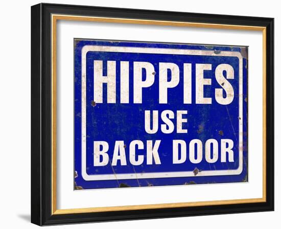 Hippies Back Door-Retroplanet-Framed Giclee Print