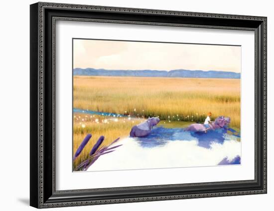 Hippo Friends-Nancy Tillman-Framed Art Print