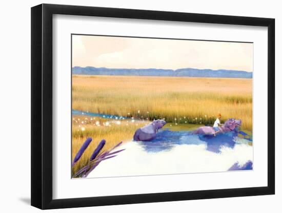 Hippo Friends-Nancy Tillman-Framed Premium Giclee Print