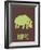 Hippo Green-NaxArt-Framed Art Print