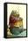 Hippo in Three-Piece Suit Fishing-null-Framed Stretched Canvas