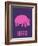 Hippo Pink-NaxArt-Framed Art Print