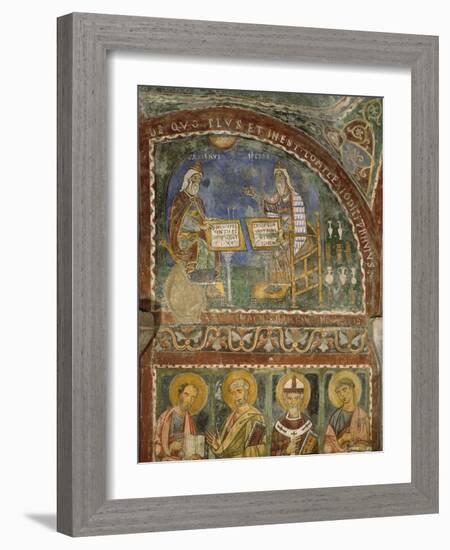 Hippocrates and Galen, Crypt of Anagni Cathedral-null-Framed Giclee Print
