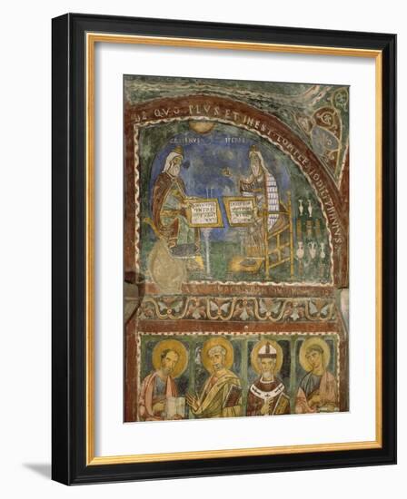 Hippocrates and Galen, Crypt of Anagni Cathedral-null-Framed Giclee Print