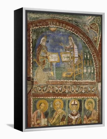 Hippocrates and Galen, Crypt of Anagni Cathedral-null-Framed Premier Image Canvas