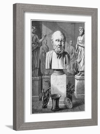 Hippocrates of Cos, Ancient Greek Physician, 1866-null-Framed Giclee Print