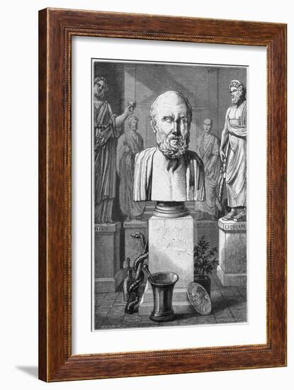 Hippocrates of Cos, Ancient Greek Physician, 1866-null-Framed Giclee Print