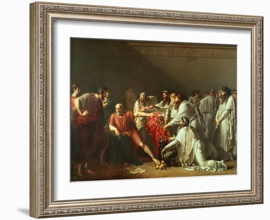 Hippocrates Refusing the Gifts of Artaxerxes I 1792-Anne-Louis Girodet de Roussy-Trioson-Framed Giclee Print