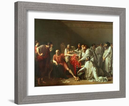 Hippocrates Refusing the Gifts of Artaxerxes I 1792-Anne-Louis Girodet de Roussy-Trioson-Framed Giclee Print