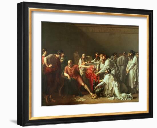 Hippocrates Refusing the Gifts of Artaxerxes I 1792-Anne-Louis Girodet de Roussy-Trioson-Framed Giclee Print