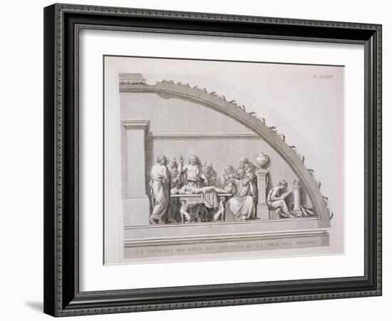 Hippocrates Teaching, from "A Description of the School of Surgery in Paris," Published 1780-null-Framed Giclee Print