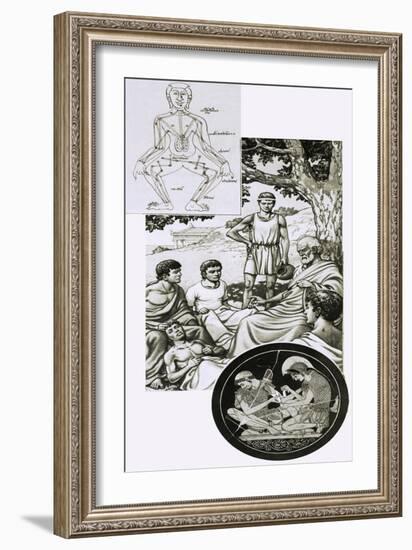 Hippocrates with His Students-Pat Nicolle-Framed Giclee Print