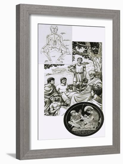 Hippocrates with His Students-Pat Nicolle-Framed Giclee Print