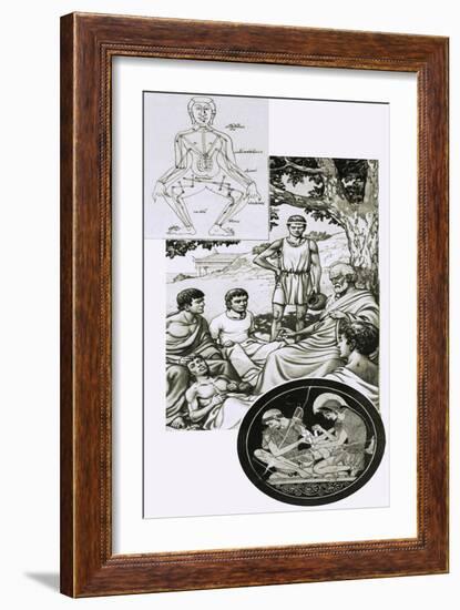 Hippocrates with His Students-Pat Nicolle-Framed Giclee Print