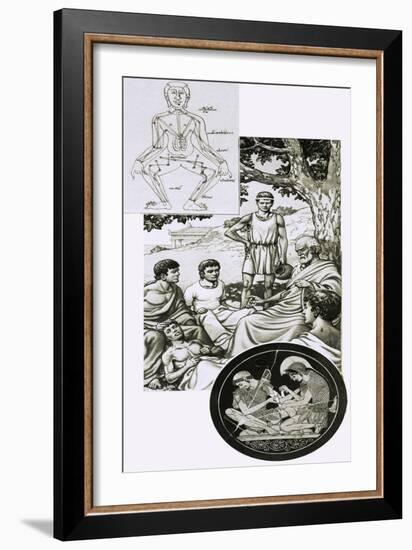 Hippocrates with His Students-Pat Nicolle-Framed Giclee Print