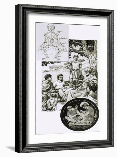 Hippocrates with His Students-Pat Nicolle-Framed Giclee Print