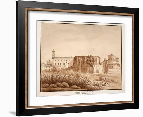 Hippodrome of the Family of Constantine, Via Nomentana, 1833-Agostino Tofanelli-Framed Giclee Print