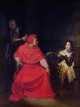 Joan of Arc (1412-31) and the Cardinal of Winchester in 1431, 1824-Hippolyte Delaroche-Giclee Print