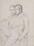 Jeune Homme nu Assis, c.1855-Hippolyte Flandrin-Premium Giclee Print