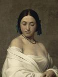 Etude florentine ou jeune fille en buste les yeux baissés-Hippolyte Flandrin-Giclee Print