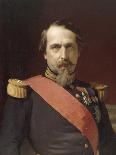 Napoléon III, en uniforme de général de Division, dans son Grand Cabinet aux Tuileries, en 1862-Hippolyte Flandrin-Giclee Print