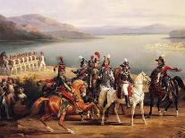 Passage of the Tagliamento in Front of Valvasone Led by General Napoleon Bonaparte-Hippolyte Lecomte-Framed Giclee Print