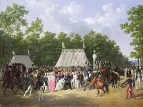 Combat de Salo en Italie, 31 juillet 1796, le Général Guyeux assiégé par un-Hippolyte Lecomte-Framed Giclee Print