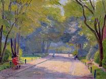 In the Park (Watercolour on Paper)-Hippolyte Petitjean-Framed Giclee Print