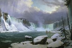 Niagara Falls in Winter-Hippolyte Sebron-Mounted Giclee Print