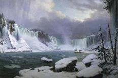 Panorama of the Niagara Falls in Winter, 1857-Hippolyte Victor Valentin Sebron-Framed Giclee Print