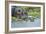 Hippopotamus Adult and Juvenile Heads in Weeds with Young-null-Framed Photographic Print