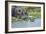 Hippopotamus Adult and Juvenile Heads in Weeds with Young-null-Framed Photographic Print