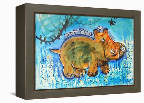 Hippopotamus-Brenda Brin Booker-Framed Premier Image Canvas