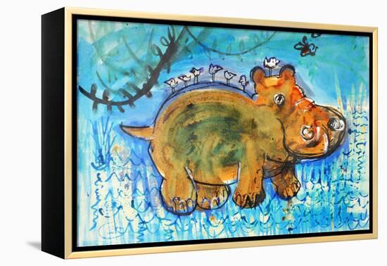 Hippopotamus-Brenda Brin Booker-Framed Premier Image Canvas