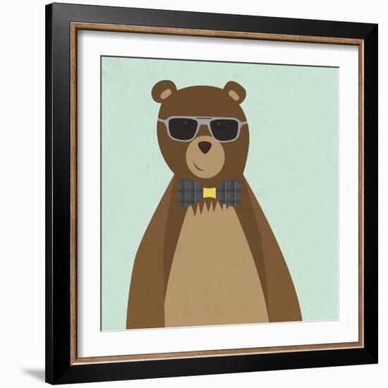 Hipster Bear II-null-Framed Premium Giclee Print