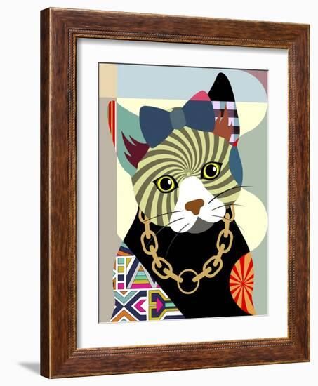 Hipster Kitty-Lanre Adefioye-Framed Giclee Print