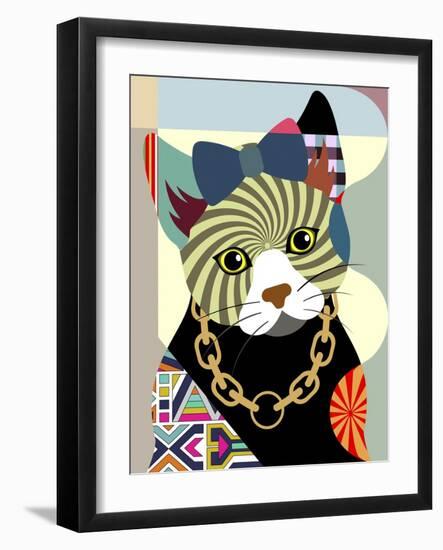 Hipster Kitty-Lanre Adefioye-Framed Giclee Print