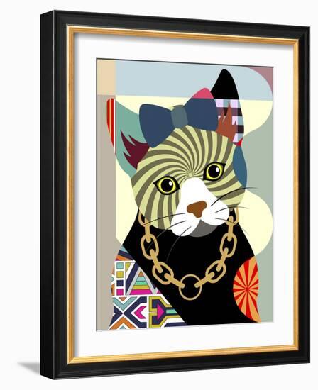 Hipster Kitty-Lanre Adefioye-Framed Giclee Print