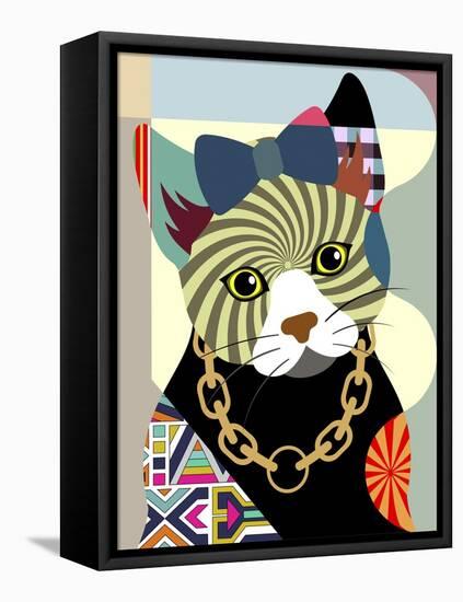 Hipster Kitty-Lanre Adefioye-Framed Premier Image Canvas