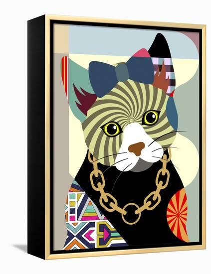 Hipster Kitty-Lanre Adefioye-Framed Premier Image Canvas